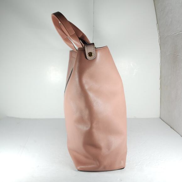 REED KRAKOFF Women's Large Blush Leather Top Handle Tote Bag Purse - Picture 5 of 16